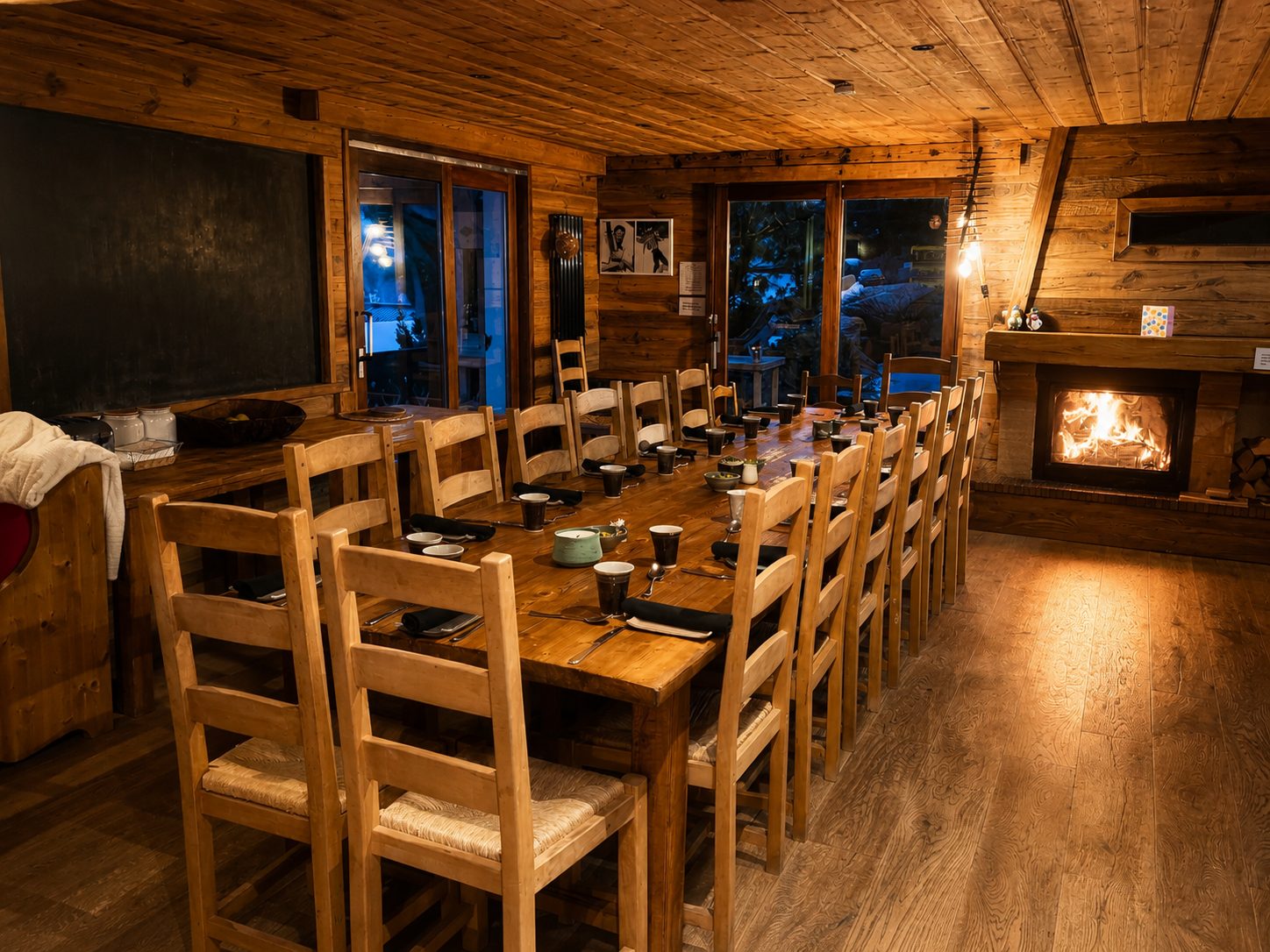 Dining at Chalet Sandy